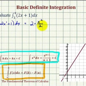 Ex: Definite Integral Involving a Basic Linear Function