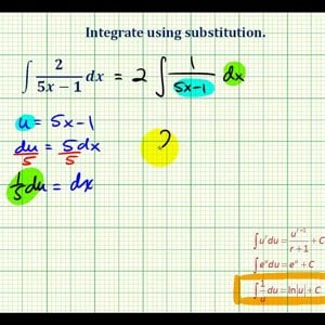 Ex 4:  Integration Using Substitution