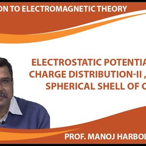 Electrostatic Potential due to charge distribution - 2 , Ring and spherical shell of charge
