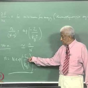 Condensed Matter Physics by Prof. G. Rangarajan (NPTEL):- Lecture 38: Defects in Solids - Point Defects