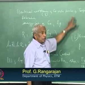 Condensed Matter Physics by Prof. G. Rangarajan (NPTEL):- Lecture 37.1: Semiconductors - Worked Examples