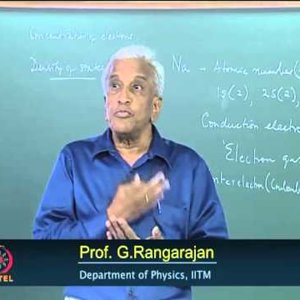 Condensed Matter Physics by Prof. G. Rangarajan (NPTEL):- Lecture 9: The Free Electron Theory of Metals - YouTube