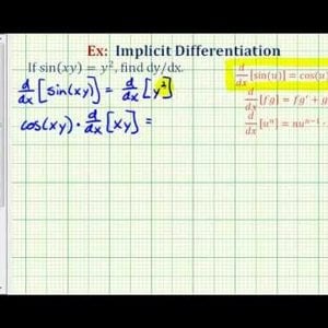 Ex: Implicit Differentiation Involving a Trig Function