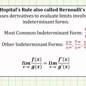 Determine if L'Hopital's Rule Can Be Applied to a Limit (Ex 2)