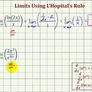 Ex: Use L'Hopital's Rule to Determine a Limit Approaching Infinity