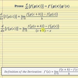 Proof - The Chain Rule of Differentiation