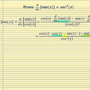 Proof - The Derivative of Tangent:   d/dx[tan(x)]