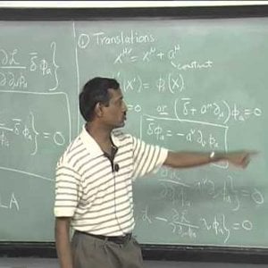 Classical Field Theory by Prof. Suresh Govindarajan (NPTEL):- Lecture 14: Noether's Theorem - II