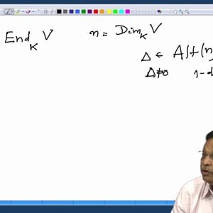 Linear Algebra by Prof. Dilip Patil (NPTEL):- Lecture 58: The determinant of a linear operator