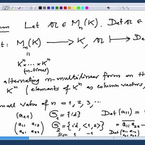 Linear Algebra by Prof. Dilip Patil (NPTEL):- Lecture 55: Computational rules for determinants