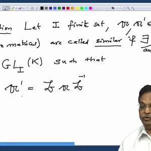 Linear Algebra by Prof. Dilip Patil (NPTEL):- Lecture 41: Computational rules for matrices