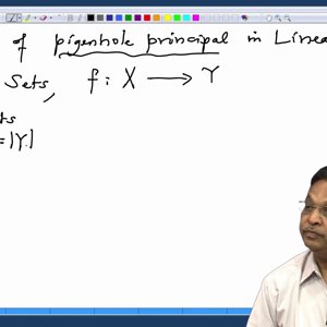 Linear Algebra by Prof. Dilip Patil (NPTEL):- Lecture 25: Pigeonhole principle in Linear Algebra