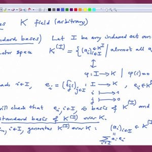 Linear Algebra by Prof. Dilip Patil (NPTEL):- Lecture 11: Examples of a basis of a vector space