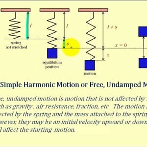 Introduction to Free Undamped Motion (Spring System)