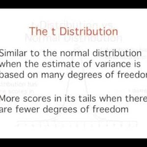 6. Estimation: The  t distribution