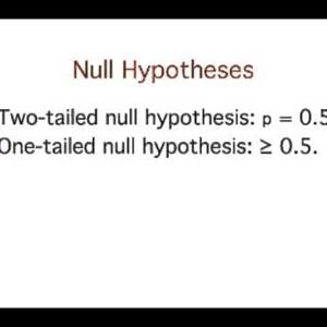 4. Logic of  Hypothesis Testing: One- and Two-Tailed Tests