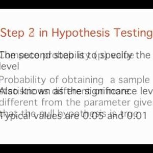7.  Logic of Hypothesis Testing: Steps in  Hypothesis Testing