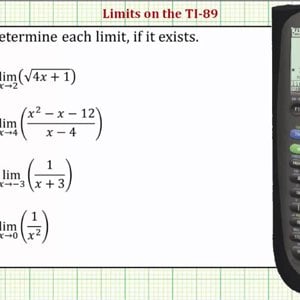 Determining Limits on the TI-89 - YouTube