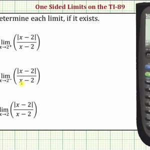 Determining One-Sided Limits on the TI-89 - YouTube