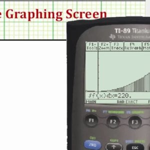 Graph and Evaluate a Definite Integral on the TI-89 - YouTube