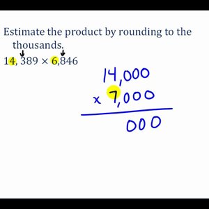 Estimating Multiplication and Division Problems Involving Whole Numbers