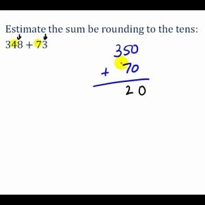 Estimating Addition and Subtraction Problems Involving Whole Numbers