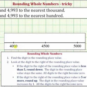 Ex: Round a 4 Digit Number to Hundreds and Thousands (tricky)