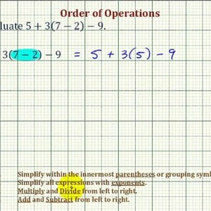 Ex: Evaluate an Expressing Using the Order of Operations