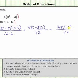 Ex 3: Simplify an Expression in Fraction form (Order of Operations)