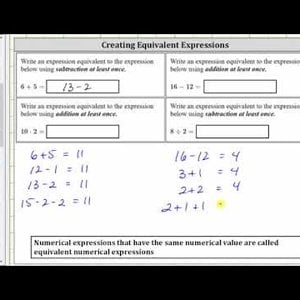 Write Equivalent Numerical Expressions