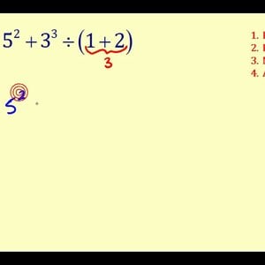 Order of Operations with Whole Numbers