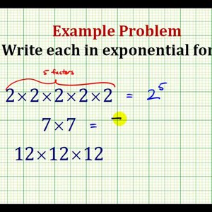 Example:  Write Repeated Multiplication in Exponential Form