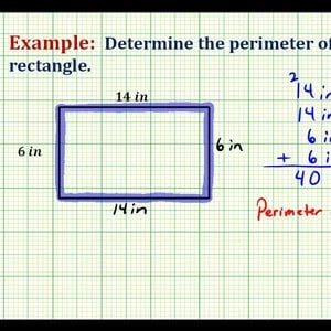 Ex:  Determine the Perimeter of a Rectangle Involving Whole Numbers