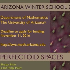 Opening lecture, Arizona Winter School 2017: Perfectoid Spaces by Peter Scholze