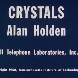 Crystals - Alan Holden 1958