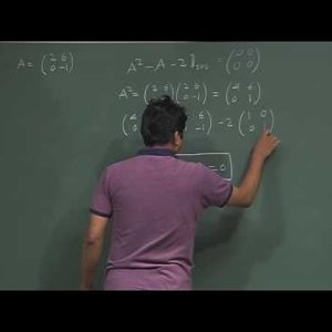 Mathematical Physics 1 by Prof. Samudra Roy (NPTEL):- Lecture 18 : Cayley - Hamilton Theorem, Function space