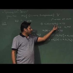 Mathematical Physics 1 by Prof. Samudra Roy (NPTEL):- Lecture 5 : Dual Space