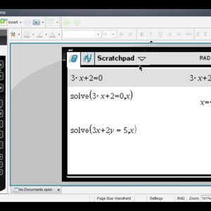 TI Nspire™ CX CAS Tutorial - Solving Basic Equations - YouTube