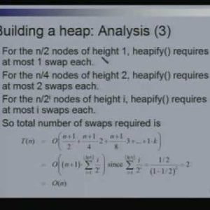 Lecture - 21 Binary Heaps - Data Structures and Algorithms by Dr. Naveen Garg (NPTEL)