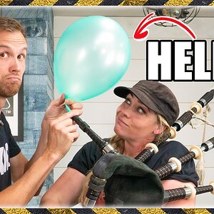 Playing a Bagpipe with Helium