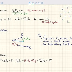 SH2372 General Relativity (3): Christoffel symbols