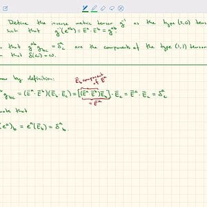 SH2372 General Relativity (6X): The inverse metric tensor