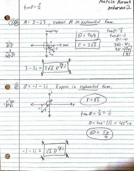 Complex Numbers Exponential Rectangular Form Physics Forums