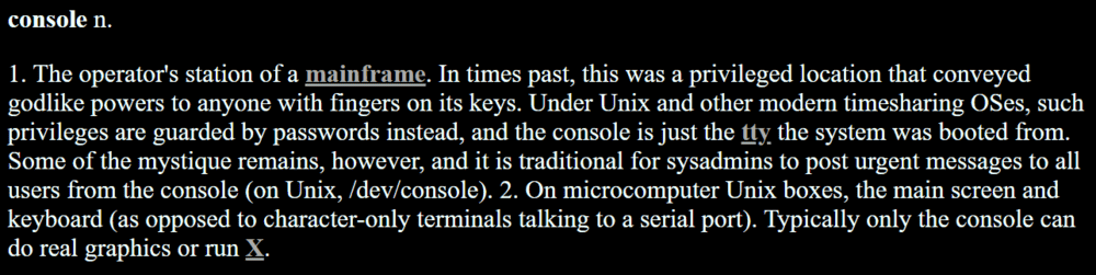 Shell, Terminal, Console, GUI