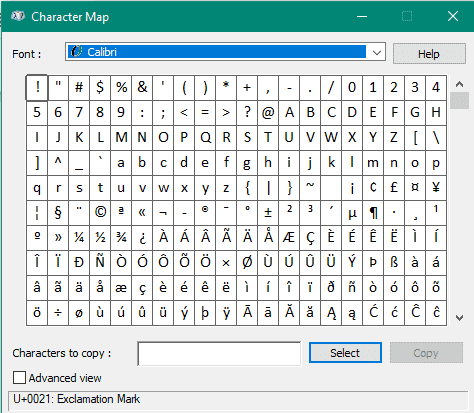 The degree symbol, superscript o, as in temperatures and angle degrees