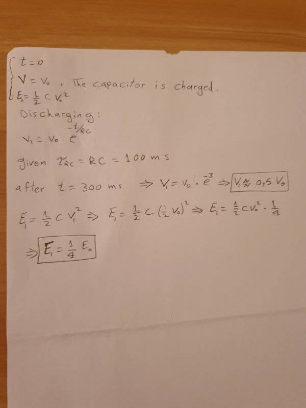 RC time constant problem — confusing problem statement