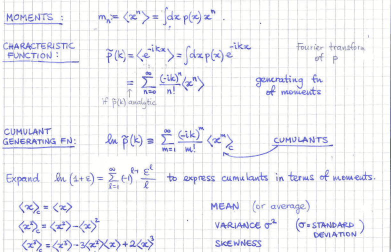 skelet forholdet Imponerende Statistical Mechanics- moments/cumulants, log expansion | Physics Forums