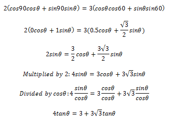 Solving Trigonometric Equations Using Compound Angle Formula Physics Forums