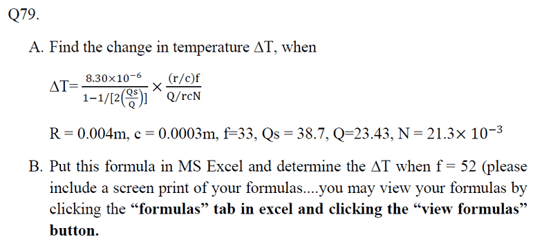 Change In Temperature Equation HELP