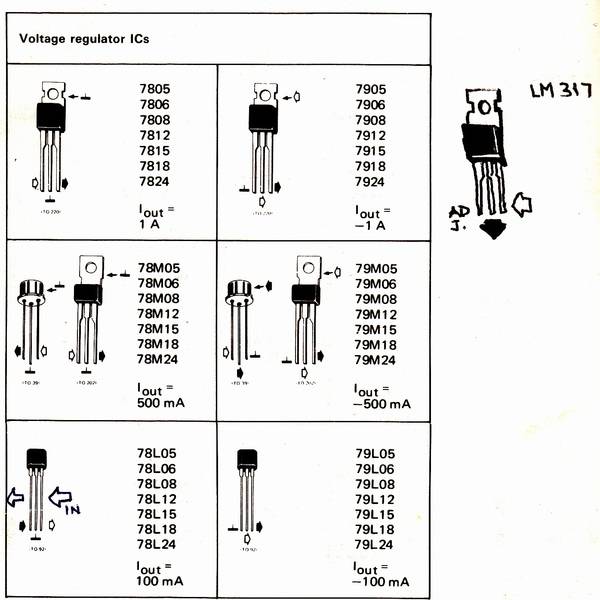 Need help with voltage regulator circuit that uses 7805